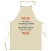 Kitchen Apron - A Léna Also Awesome - Resistant Cotton - Durable Printing (France) - Adjustable Straps