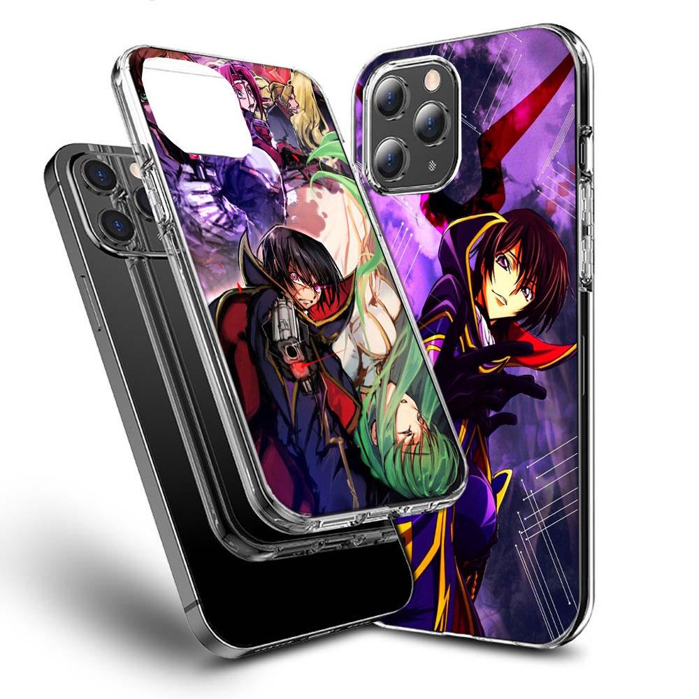 Code G-Geass Zero Anime Handyhülle Für Iphone 16E 15 Pro 14 Plus 17E 16 17 Pro Max Air 11 12 13 Mini Stoßfeste Hülle Niedliche Abdeckung