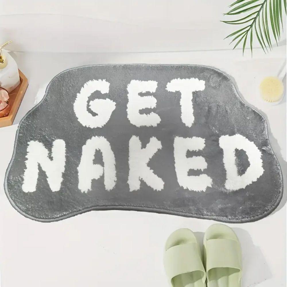 Alphabet Shaped Faux Sheep Velvet Carpet Soft Non-Slip Bathroom Floor Mats Bedroom Kitchen Rugs Home Decoration