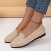 European and American Flat-bottomed Fly-woven Shallow-mouth Low-top Single Shoes Women's New One-pedal Large-size Lazy Work Shoes