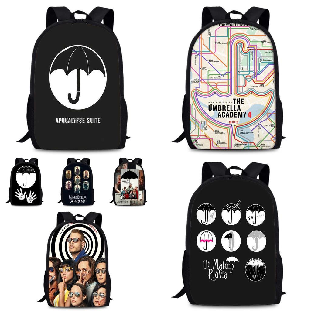 Umbrella Academy Backpack For Elementary School Stylish Durable And Breathable Oxford Cloth Design