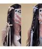 Korean Handmade Long Ballet Ribbon Women Bowknot Hair Clips for Girls Braided Tassel Barrettes Accessories Fashion Kids Hairpins