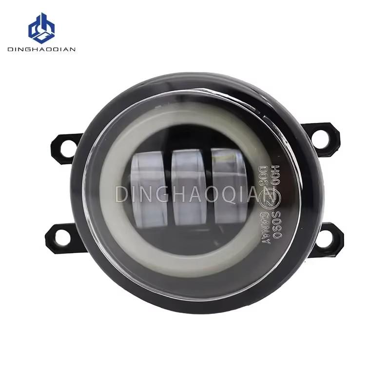 For Toyota Yaris Sedan Belta Vios 2007-2011 1Pair Car Fog Light LED Angel Eye DRL Daytime Running Lamp H11 12V High Bright