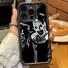 The-Clowns-horrors-T-Terrifier For iPhone 17 16 15 14 13 12 11 Pro Max Plus Black Full Coverage TPU Shockproof Cover