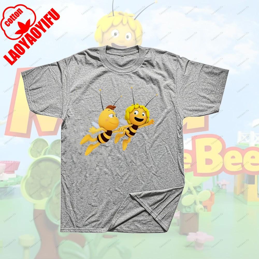 Maya The Bee Movie Cartoon Character T-shirts Cartoons T Shirt for Fitness Training Jogging Outdoor Activities