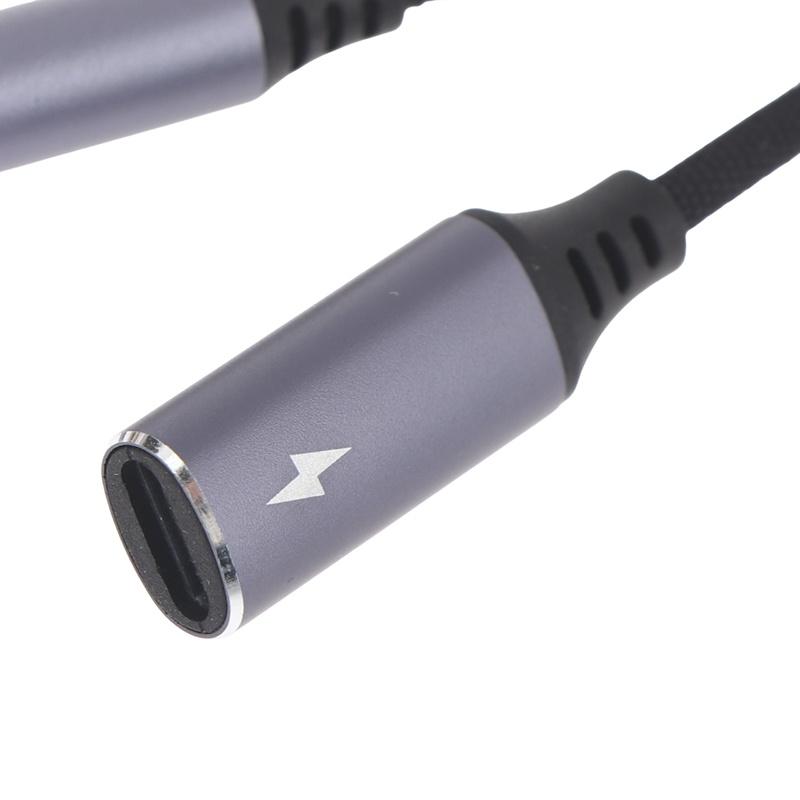 2 In 1 Usb C To 3.5Mm Headphone And Charger Adapter Pd 60W Quick Charging Cable Aux Jack Adapter For Mobile Phone Pad