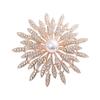 Luxury Full Diamond Camellia Brooch Women'S High-End Brooch Anti-Light Collar Pin Temperament Suit Pin Accessories