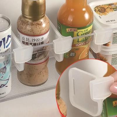 10pcs Multi-Use Divider Clip Refrigerator Storage Partition Board Splint Bottle Can Shelf Refrigerator Organizer Kitchen Storage