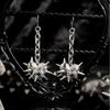 Vintage Gothic Geometric Heart Thorns Pendant Earrings for Women Men Party Prom Gifts  Jewelry Street Punk Accessories