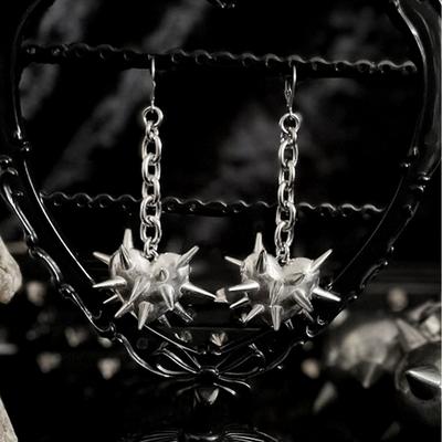 Vintage Gothic Geometric Heart Thorns Pendant Earrings for Women Men Party Prom Gifts Jewelry Street Punk Accessories
