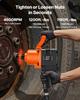1-Inch Air Impact Wrench, Twin Hammer Air Impact Gun, Up To 1626N.m Reverse Torque, 4600RPM 6-Speed Pneumatic Wrench for Heavy Duty Auto Repairs and
