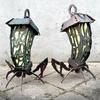 Yousheng 1/2Pcs Halloween Spider Candle Holder Gothic Vintage Metal Spider Lantern Holder Home Office Desktop Decoration Ornament