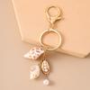 Seashell Keychain, Beach Keychain, Seashell Bag Charm, Cute Starfish Seashells Conch Keyring, For Teens Adults Beach Key Ring