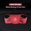CQQ1 Leather Car Sun Visor EyeGlasses Case Eyeglasses Bracket Clip For Mercedes Benz W203 W204 W205 W176 W16 W177 W247 Accessories