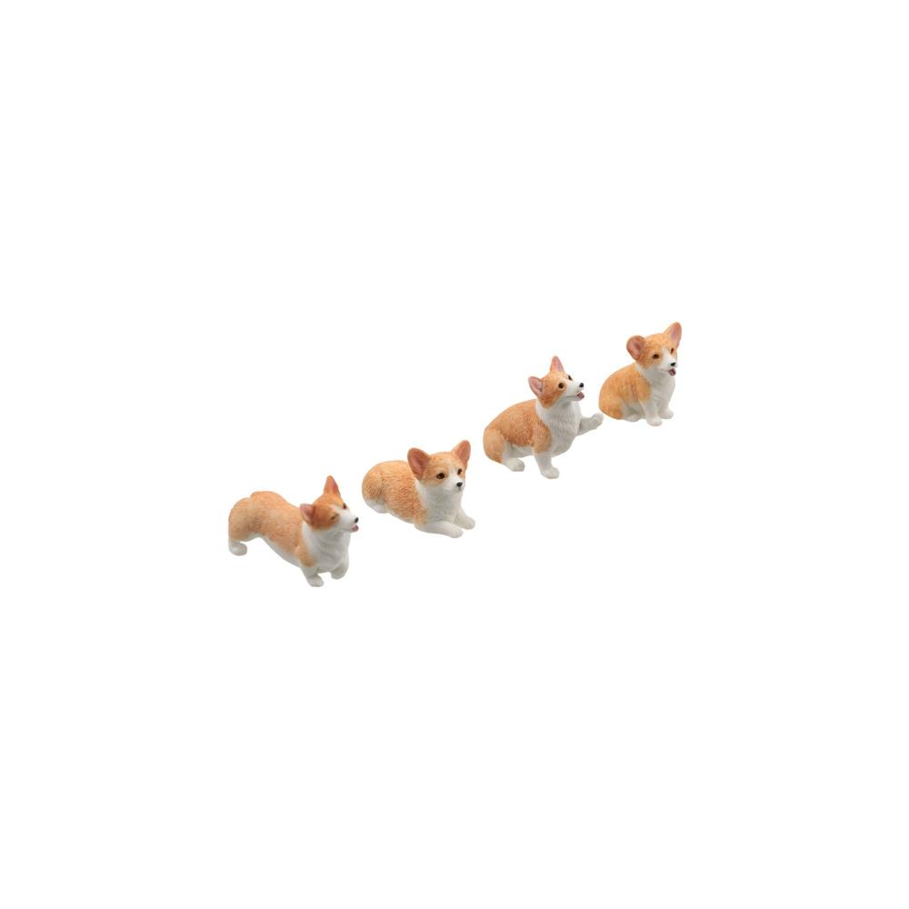 for Kids Children's Gift Mini Animal Corgi Model Car Ornament Simulation Dog Miniature Figurines