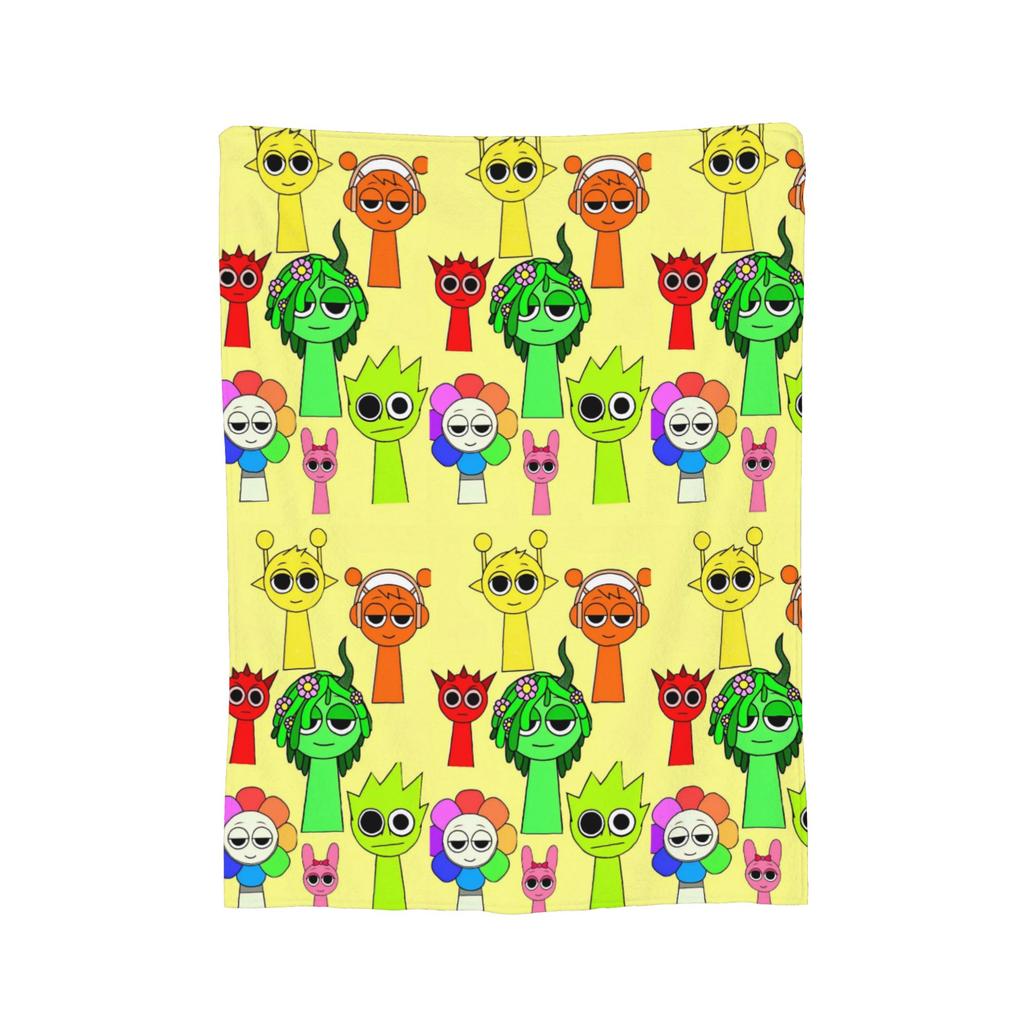 Sprunki Game Flannel Blanket Pinki Raddy Simon Funny Throw Blankets for Home 200x150cm Bedspread,