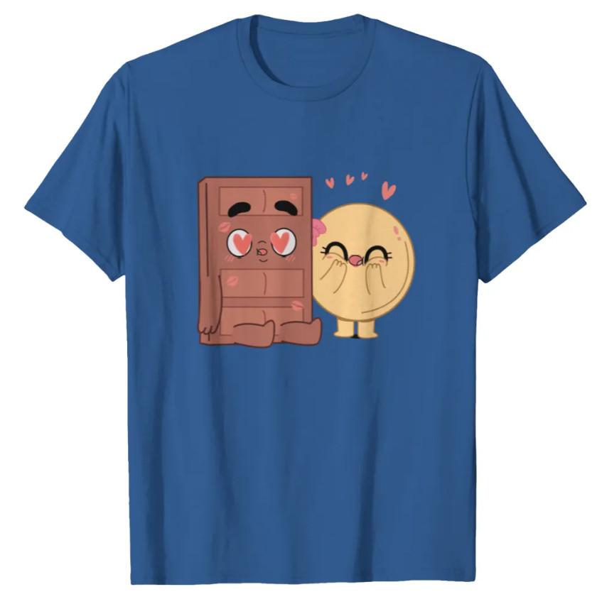 Choco And Pancake Cute Valentine Couples Love T Shirts Unisex T-Shirt S