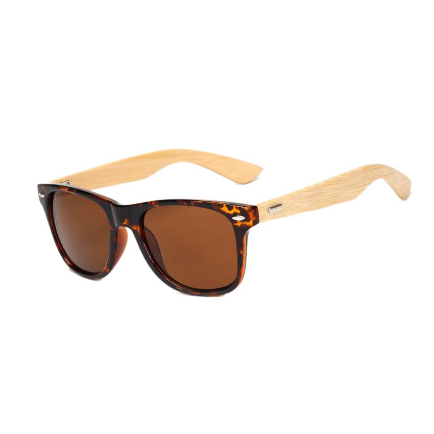 FOENIXSONG Vintage Sunglasses Women Men Bamboo Wood Arm Retro Fashion Sun Glasses Eyewear