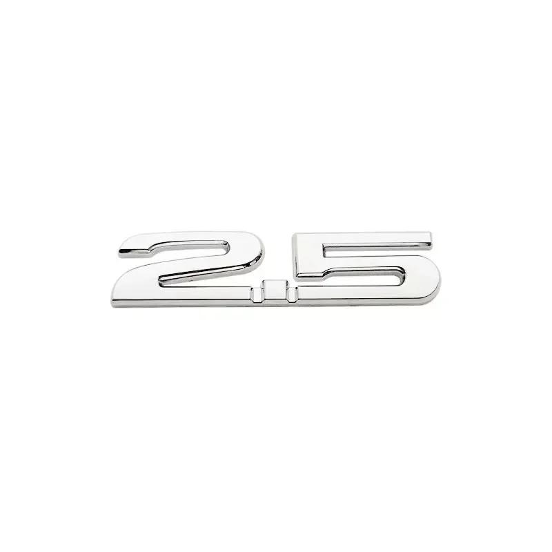 

3D Метал 2.0 2.5 Літери Емблема на крило автомобіля Задній значок на багажник Наклейка Для Mazda 3 6 Axela CX5 CX7 MX5 Хром Чорний Аксесуари