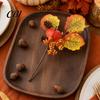 Pumpkin And Berry Centerpiece Autumn Flower Bouquet, Artificial Fall Floral Picks with Maple Leaves Pumpkins Orange Yellow Berries Pine Cones