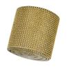 9m 24 Reihen Galvanik Kunststoff Künstliche Strass Band Mesh Hochzeit Kleidung DekorationGold