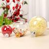 6Pcs/lot Clear Empty Christmas Ball Ornaments with Removable Gold/Silver Metal Hangers Great for Wedding Party Holiday