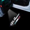 3D 2Pcs For Alfa Romeo 159 Giulia Giulietta Mito Stelvio Brera Spider LED Car Door Logo Lights Projector Laser Ghost Shadow Lamp zl6