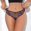 Women Panties Pink Lace Transparent Hollow Out Underwear Comfort Seamless Low Waist Briefs Lingerie Ladies Panties For Women