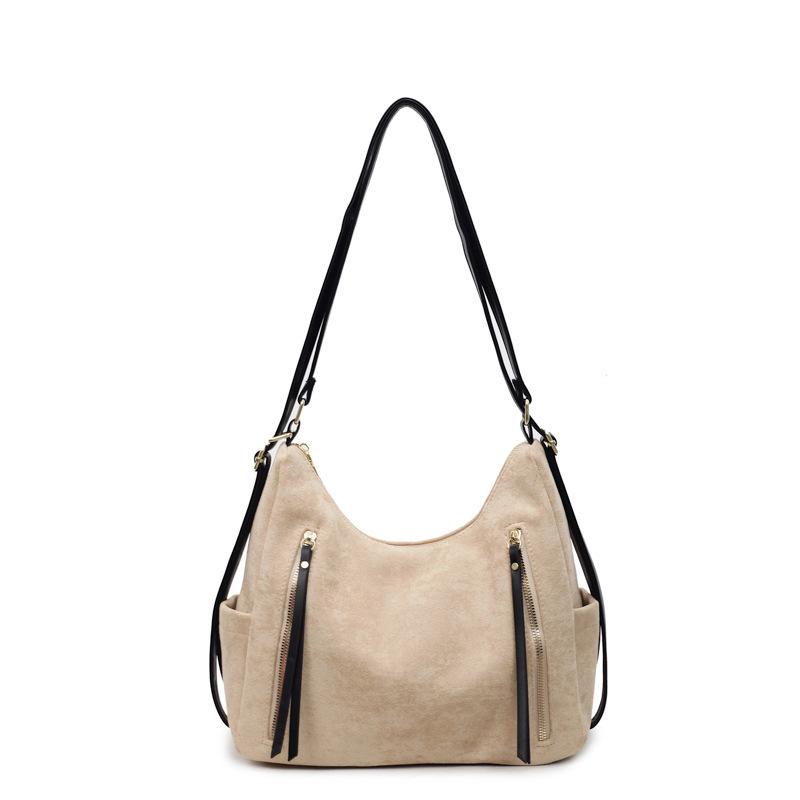 Large Capacity Tote Bag Women's Autumn and Winter Versatile Shoulder Bag New Matte Retro Commuter Backpack Bag