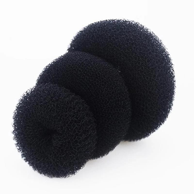 3 Pcs Stylish Hair Bag Doughnut Shape Ring Style Front Style Doughnut Tied Up To Do