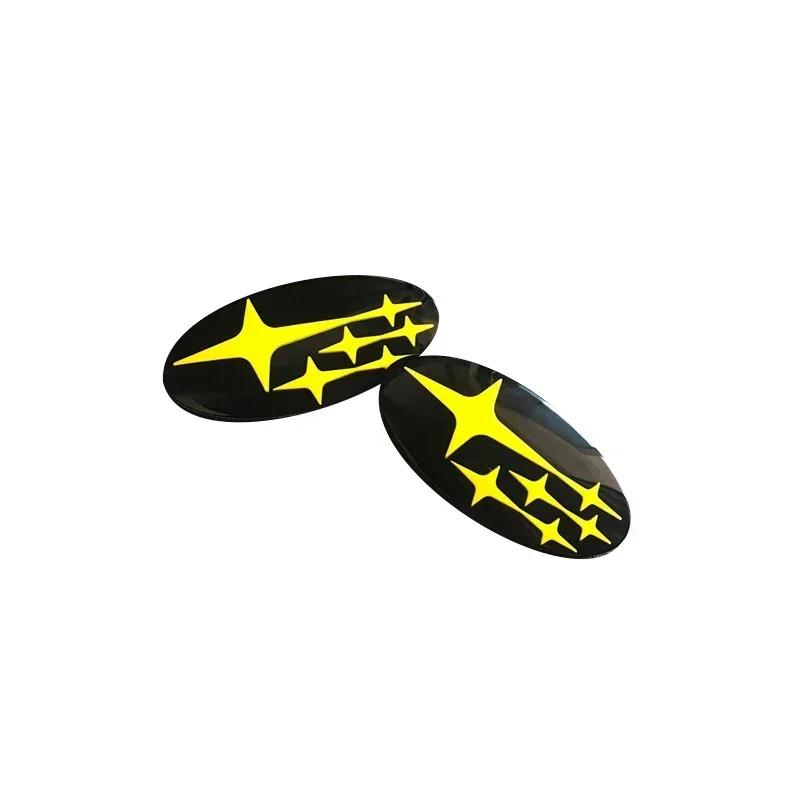 2Pcs Acrylic Car Styling Front Hood Rear Trunk Logo Emblem Badge Sticker for Subaru Forester 2017 2018 2021 2025 Accessories ndj6