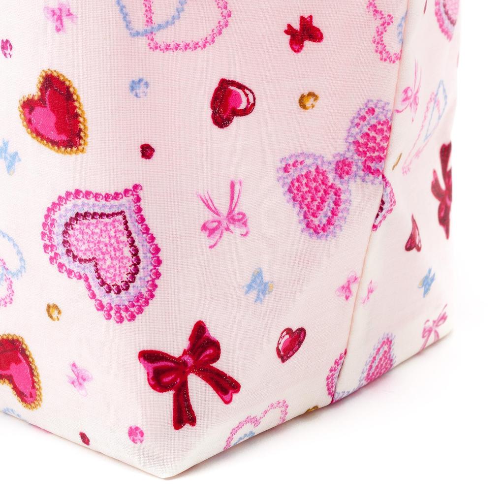 COLORFUL CANDY STYLE Deodorizing Diaper Pouch and Diaper Pouch Set of Heart and Ribbon Sparkle Beauty (Clutch Type) 2, (White) B8001600-BTR