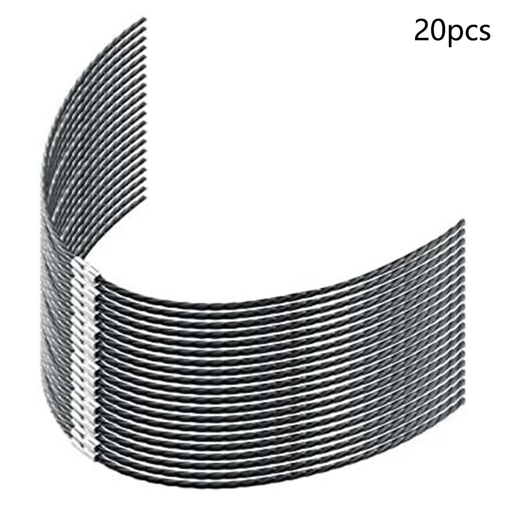 20 Pezzi Filo in Nylon per Decespugliatore 39cmx3.5mm Filo a Bobina Per Decespugliatori BOSCH AFS 23 To 37 F016800431 Parti per Decespugliatore da Giardino