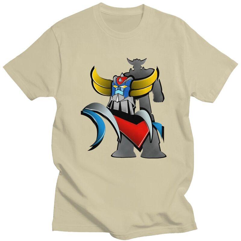 Custom Cool Vintage UFO Robot Goldorak Grendizer T Shirt Men 100 Cotton Tshirt Casual Tee Tops Streetwear Tshirts