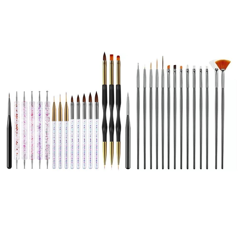 31pcs Liner Brush Nail Painting Brush Set Dotting Brush Liner Drawing Brush DIY Manicure