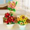 Flowers Mini Building Educational Diy Toy for Kids Party Gifts Mirco Building Blocks Set Toy for Children 6 Year Old Micro Brick