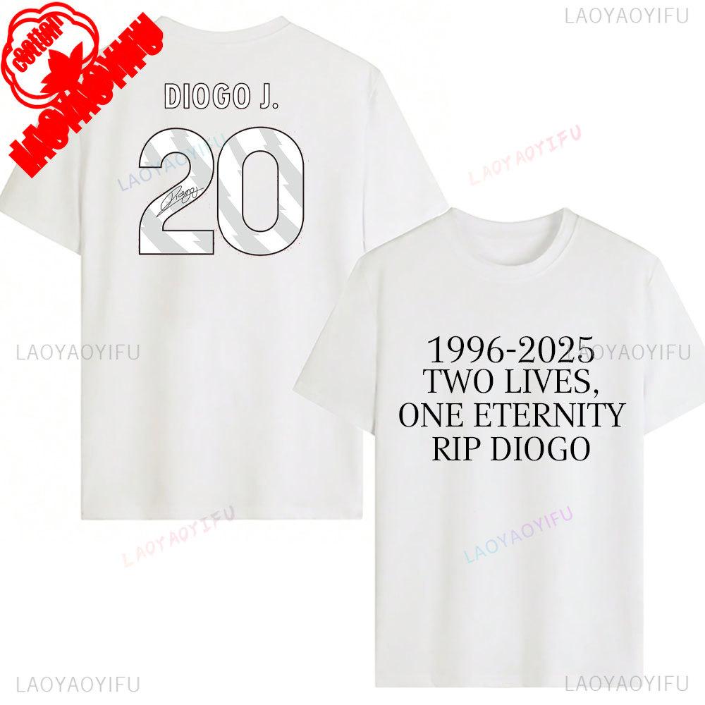 RIP Diogo Jota Tričko Odpočívej v pokoji Diogo Jota Trička Pocta fotbalové legendě Tričko 1996-2025 Pamětní tričko Dárek pro fanouška Bavlněná trička