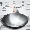 Kangfutao Commercial Round-Bottom Seasoned Iron Wok