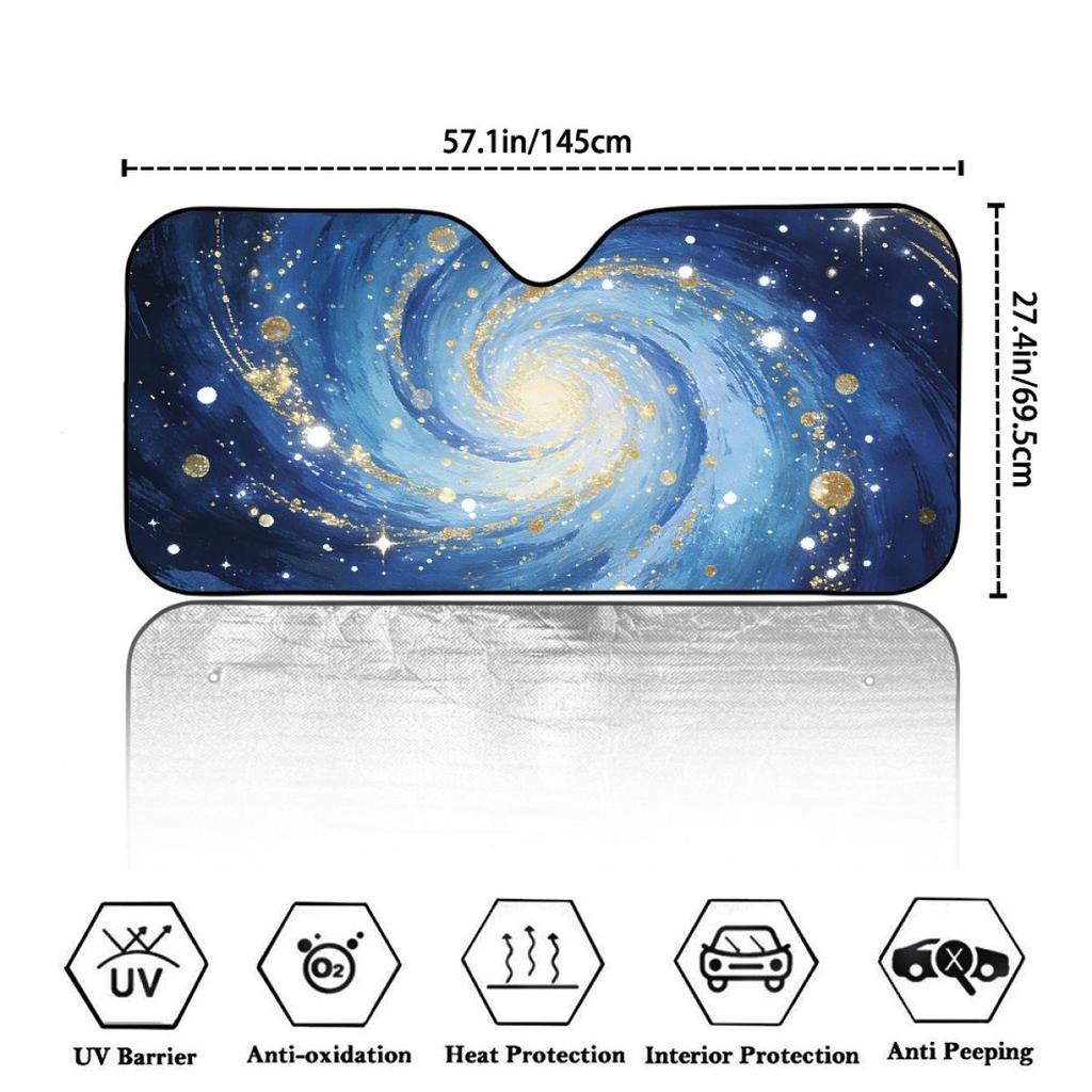 Temu Universal Foldable Starry Sky Car Windshield Sunshade