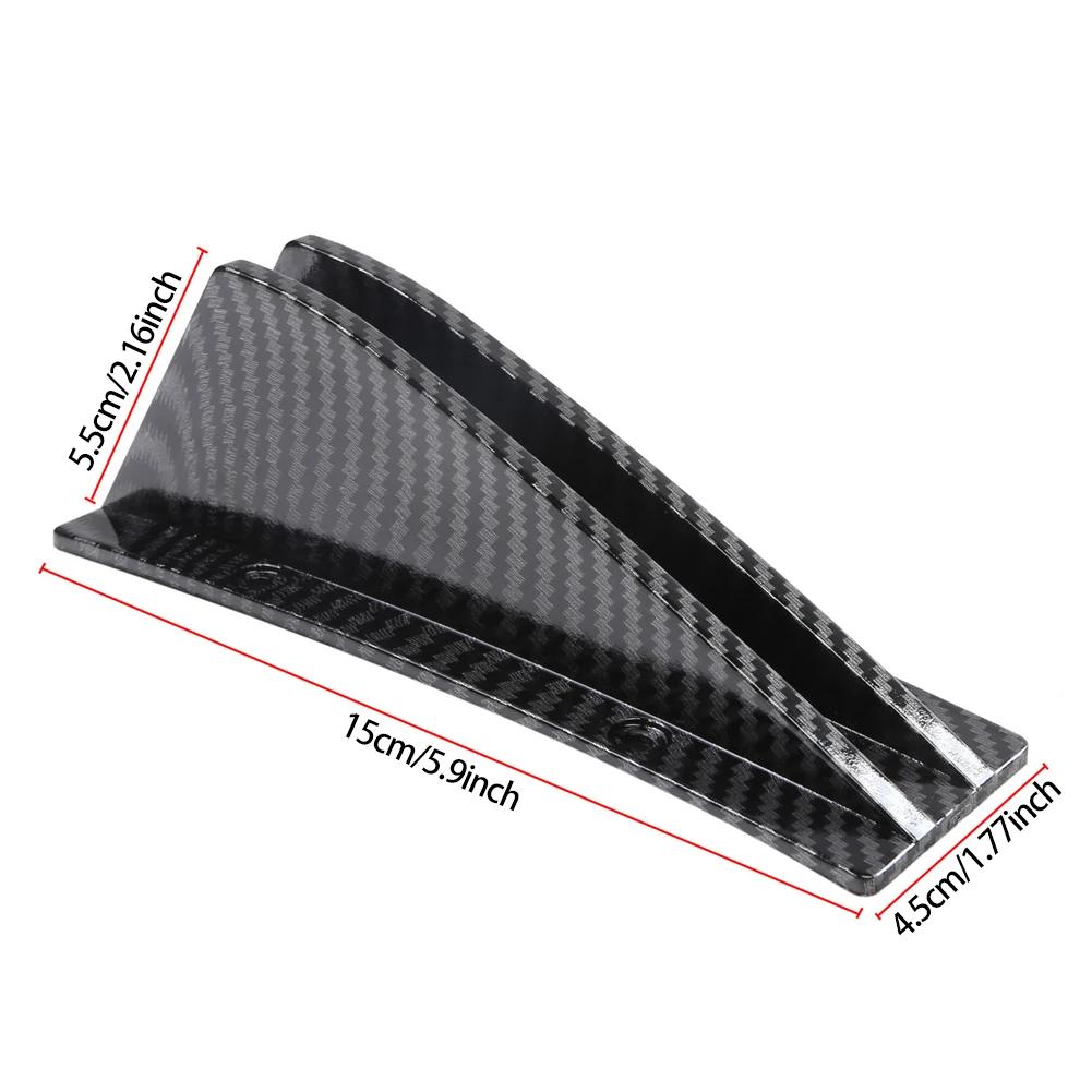 4Pcs/Set Car Rear Bumper Strip Lip Universal Spoiler Diffuser Splitter Scratch Protector Carbon Fiber Anti-collision Protection