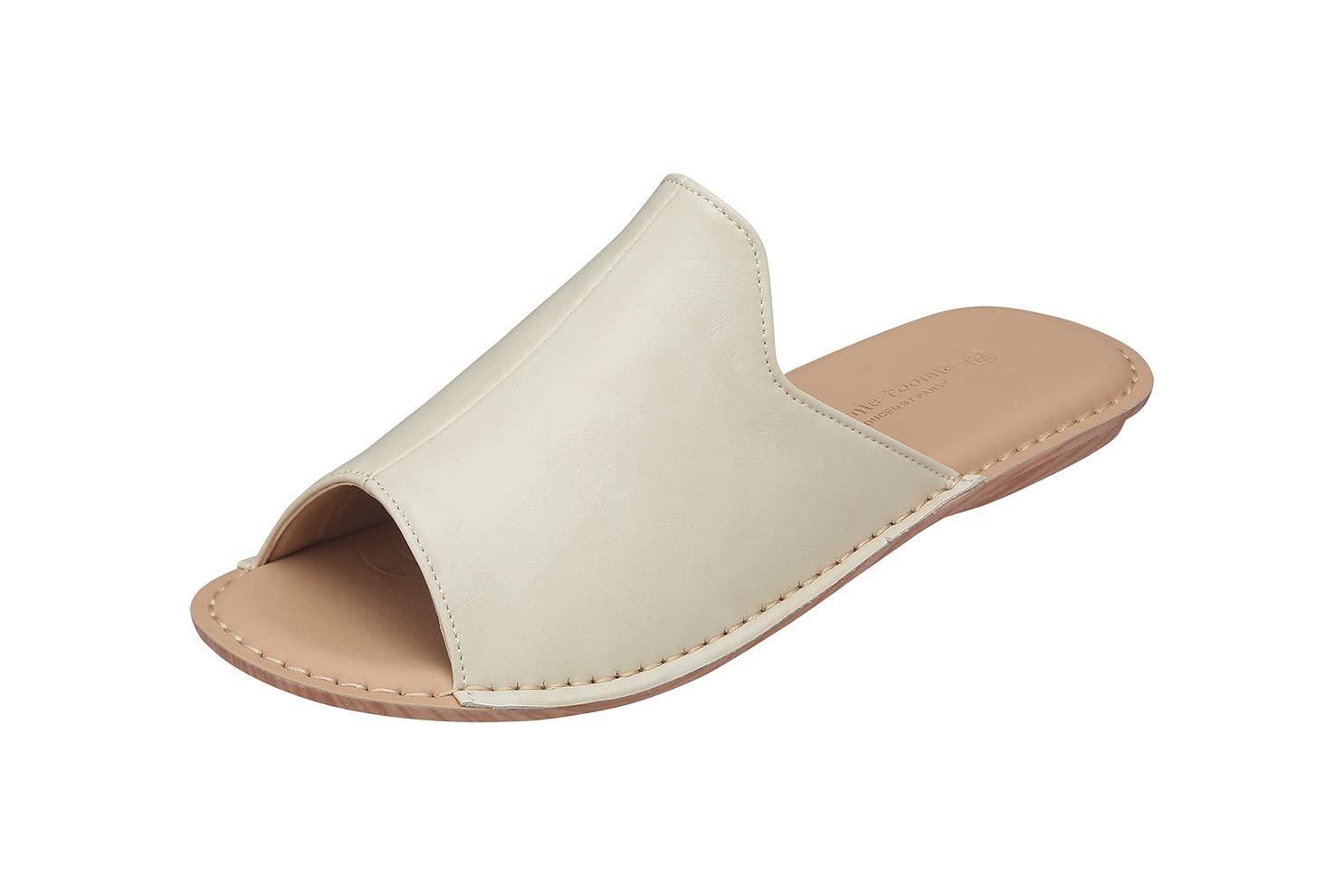 

Pansy 9224 Антибактериальные Гибкие Комнатные Тапочки Слоновой Кости Женские, M, слоновая кость