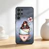 CUTE S-Santoro G-Gorjuss Series Phone Case For Samsung S26,S25,24,23,22,30,21,10,9,Ultra,Plus,Lite,FE Soft Black Case