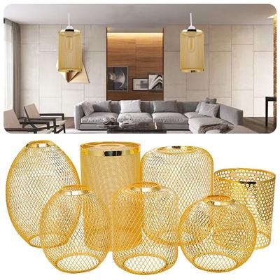 Indoor Lighting Lighting Fixtures Iron Lamp Shade Retro Mesh Ball Home Decoration