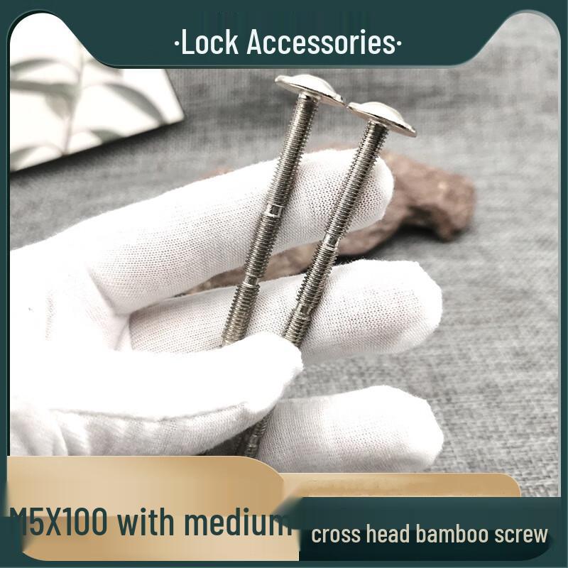 Shengbay M5x100 Nickel Plated Barrel Nut Screws