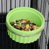 Detachable Bird Feeding Dish Cup,Bird Cage Water Bowl,Parrot Food Bowl with Clamps Holders Birdcages Coops Water Feeders