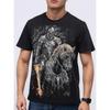 Camiseta de Verano de Cuello Redondo con Estampado 3D de los Caballeros Templarios, Camisetas de Manga Corta Casuales y a la Moda para Hombre