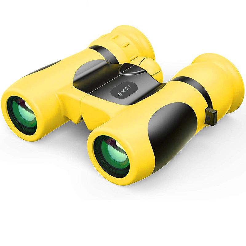 8x21 Kids Binoculars HD All Optical Eye Protection Cartoon Glasses for Children Students Outdoor Exploration