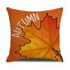 Linen Orange Pumpkin Thanksgiving Pillowcase Autumn Harvest Festival Pillowcase Sofa Pillowcase Cushion