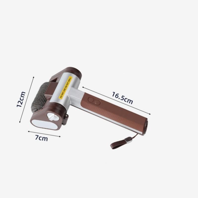 Elektrischer Edelstahl-Rollen-Grillreiniger mit LED-Leuchten, abnehmbaren Rollen und wiederverwendbarer Grillreinigungsbürste