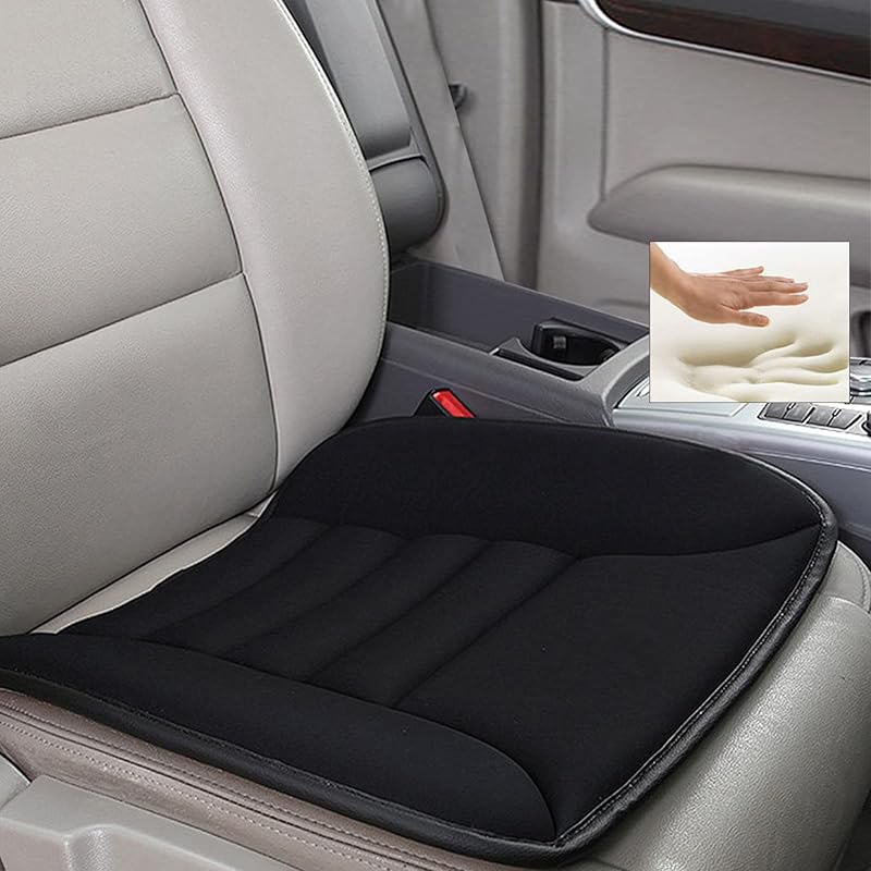 Big Ant Car Seat Cushion Pad Memory Foam Seat Cushion,Pain Relief Cushion Comfort Seat Protector For Car Office Home Use,Black 1PC